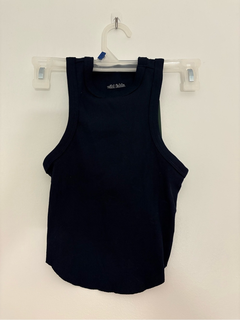 NWT wild fable Navy Ribbed Tank Top XXS